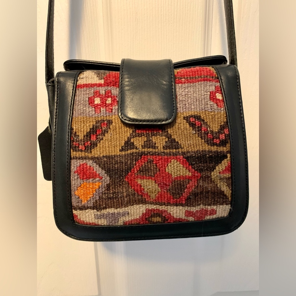 Turkish Kilim Square Cross Body Purse
